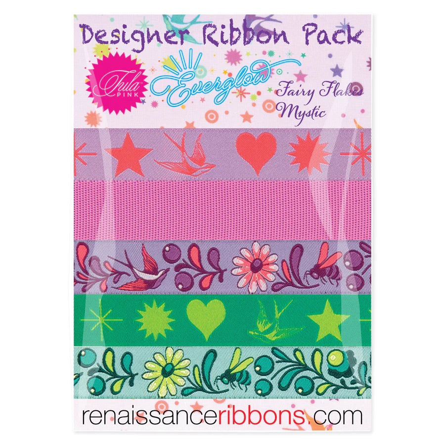 Tula Pink Ribbon Pack - Fairy Flakes in Mystic