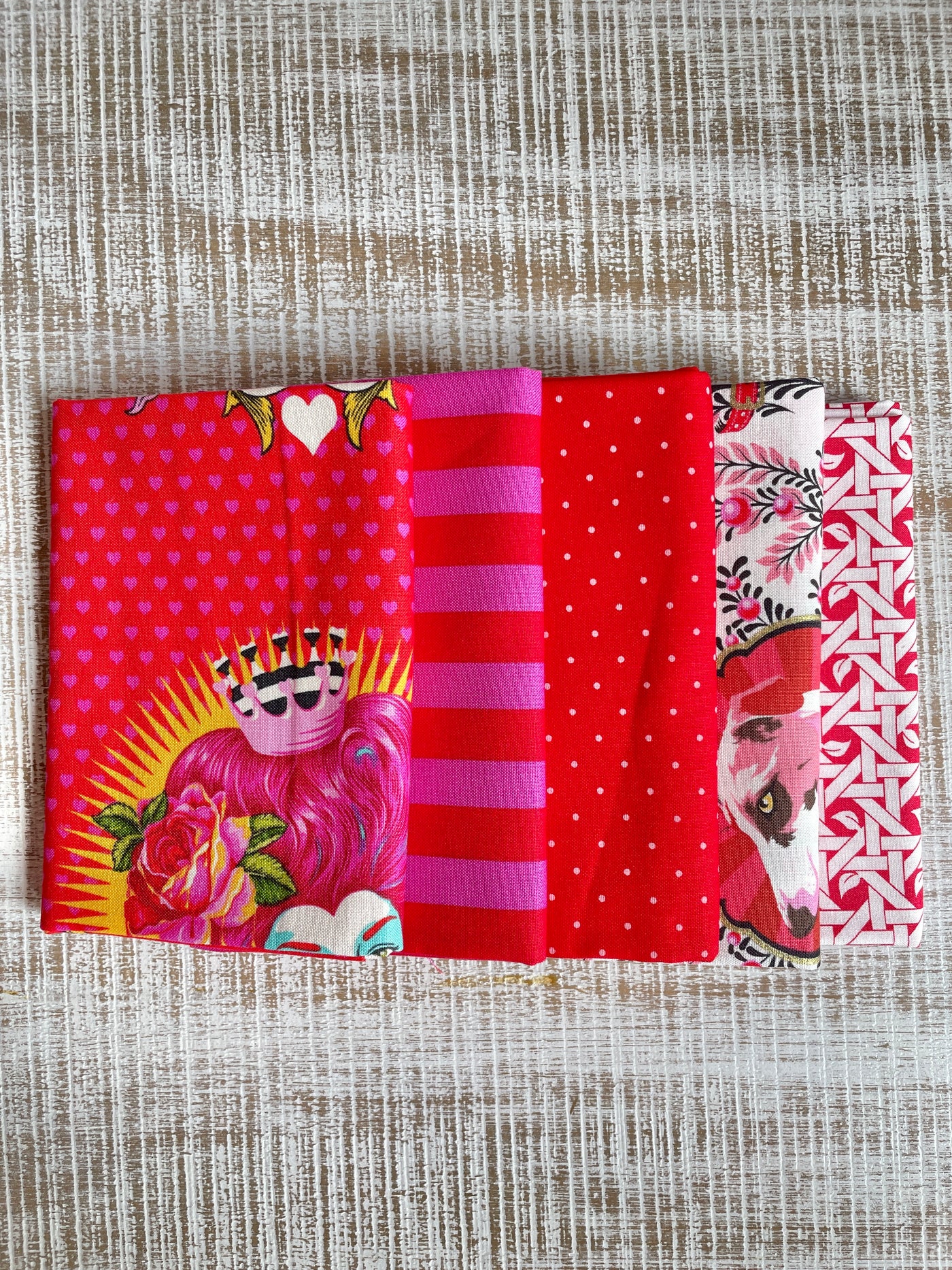 Red - Tula Pink "Colorway" Fat Quarter Bundle