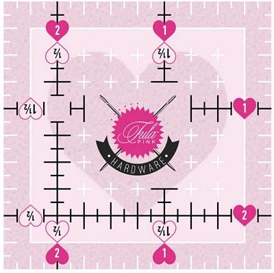 Tula Pink Hardware 2.5" Non Slip Heart Ruler