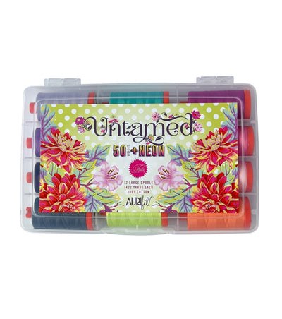 Untamed (50WT + Neon) Thread Collection by Tula Pink x Aurifil