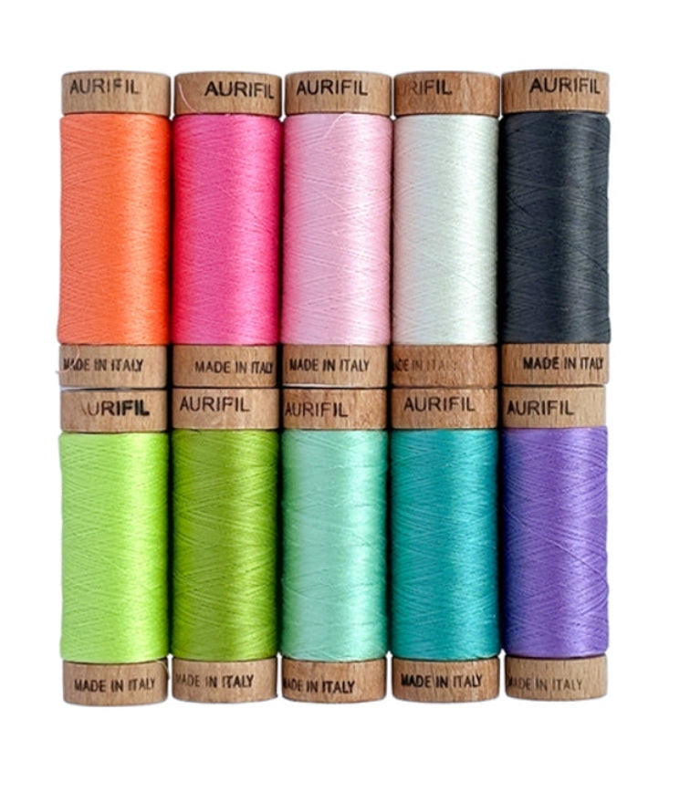 Untamed (80wt + Neon) Thread Collection by Tula Pink x Aurifil