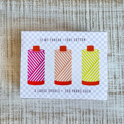 12wt + Neon Thread Collection by Tula Pink x Aurifil