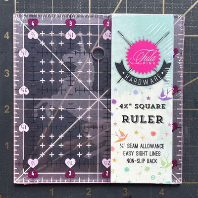 Tula Pink Hardware 4.5" Non Slip Unicorn Ruler