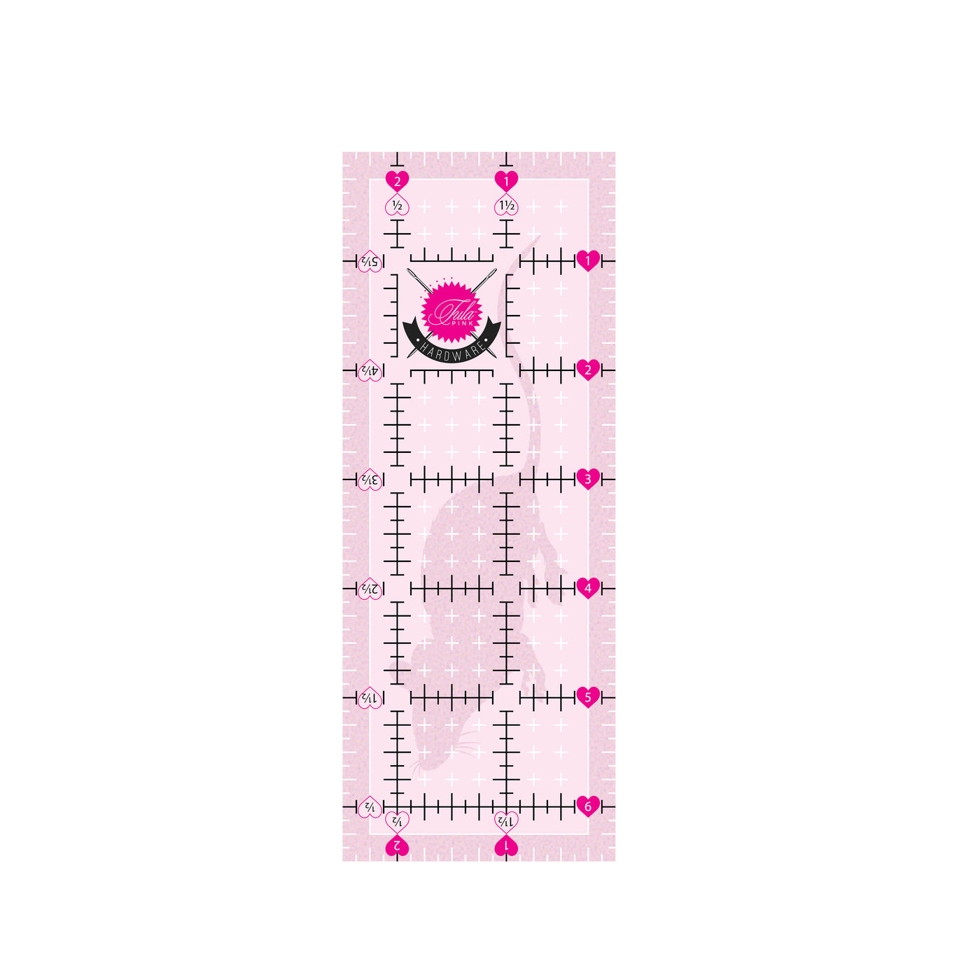 Tula Pink Hardware 2.5" x 6.5” Non Slip Mouse Ruler